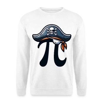 Pirate Pi Day Pirate Motif Fans de mathématiques Enseignant - Sweat-shirt Unisexe - blanc - Devant