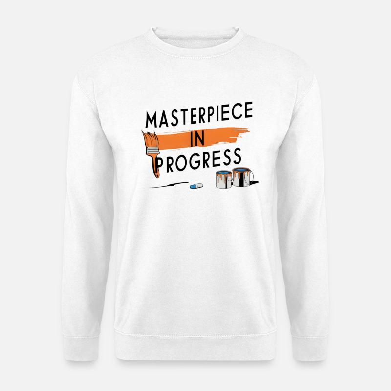 Masterpiece in Progress - Unisex Sweatshirt - white