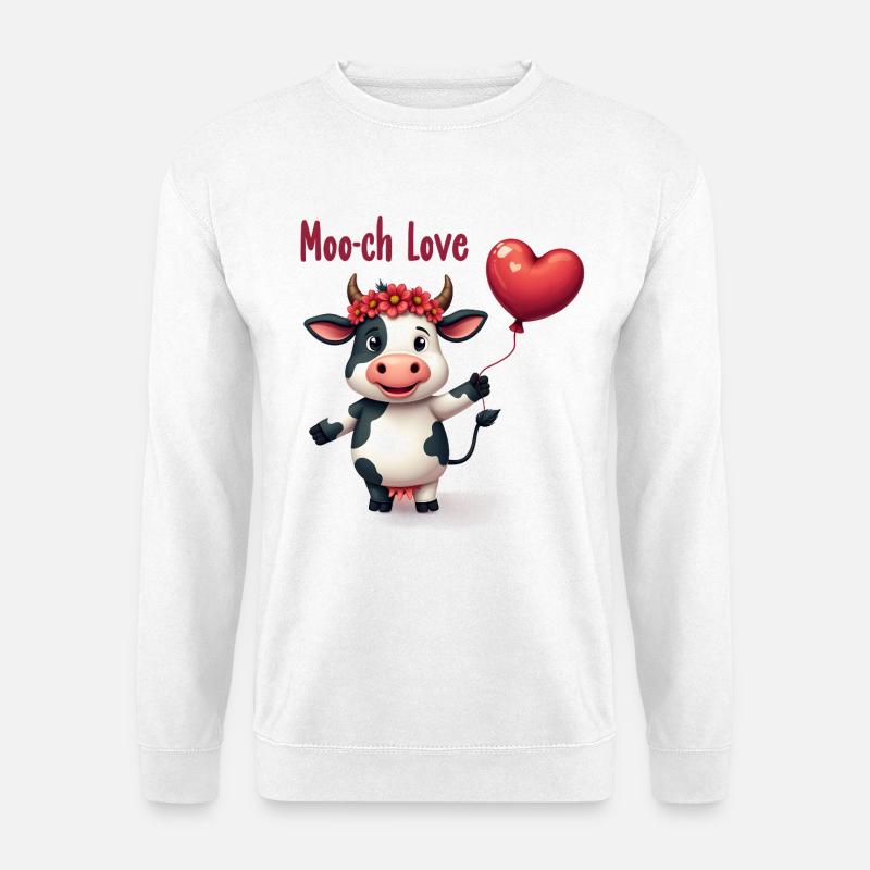 Moo-ch Love - Unisex Pullover - Weiß