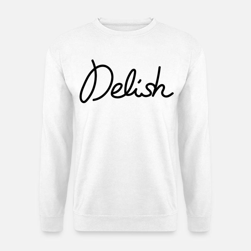 Delish – Stilvolles Foodie-Statement - Unisex Pullover - Weiß