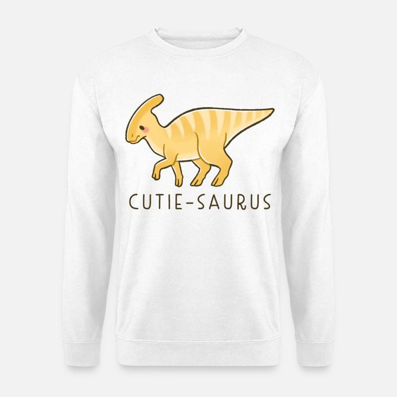 Süßer Dino Cutie-Saurus - Unisex Pullover - Weiß