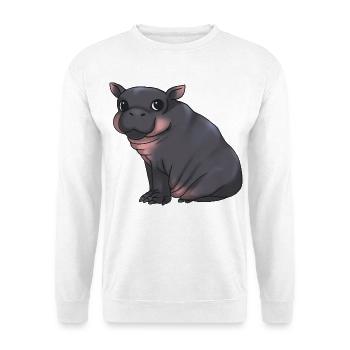 Mignon bébé hippopotame - Alarme de câlin ! - Sweat-shirt Unisexe - blanc - Devant