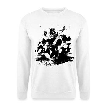 Geige - Unisex Pullover - Weiß - Vorne