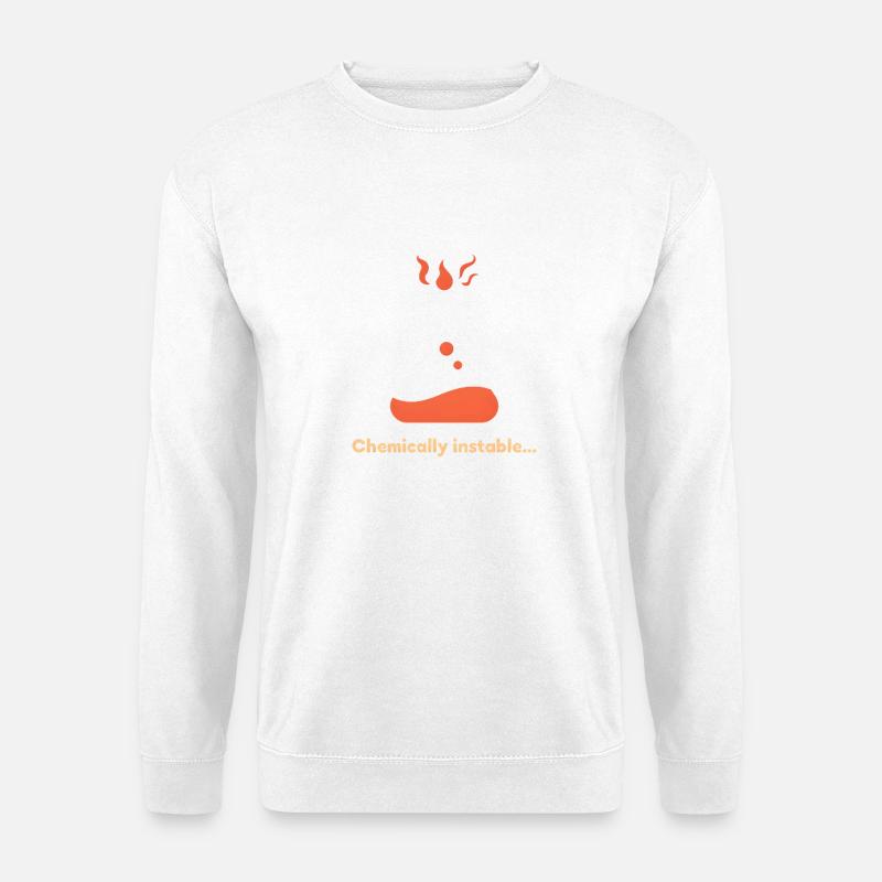 Chemically Unstable… with Coffee - Unisex Pullover - Weiß