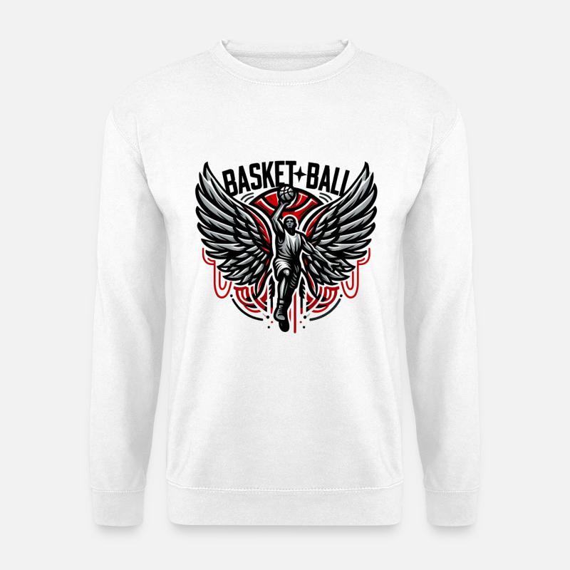 Basketball - Unisex Pullover - Weiß