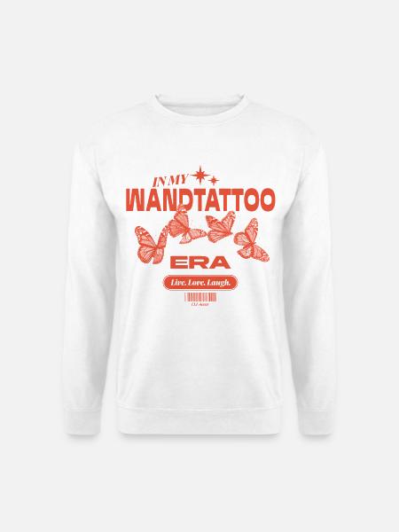 In My Wandtattoo Era – Ironischer Deko-Look - Unisex Pullover - Weiß