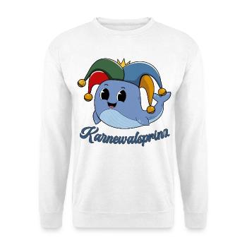 Karnewalsprinz Wortwitz Wortspiele Karneval Kostüm - Unisex Pullover - Weiß - Vorne