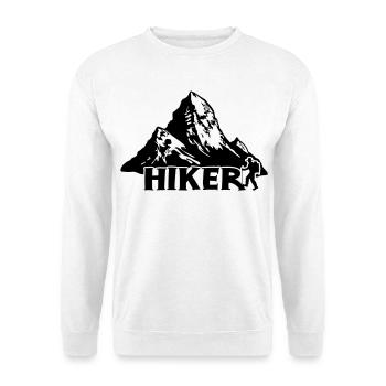 Randonneur - Randonnée en montagne [Noir] - Sweat-shirt Unisexe - blanc - Devant