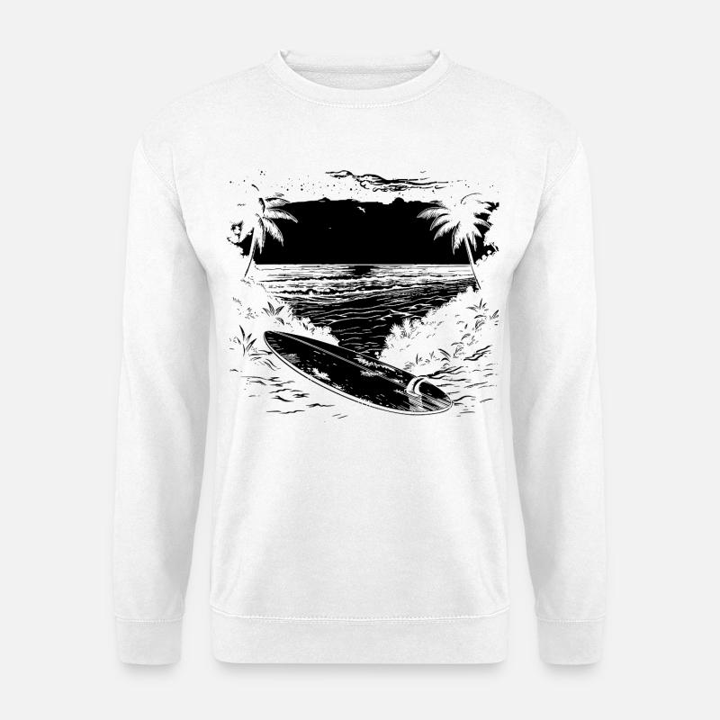 Surfing Graphics - Unisex Sweatshirt - white