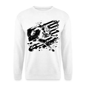 Football Spieler - Unisex Pullover - Weiß - Vorne
