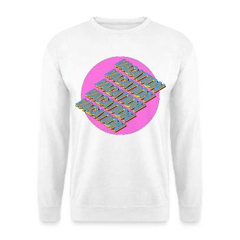 Vacation – 3D Retro Schriftzug - Unisex Pullover - Weiß - Vorne
