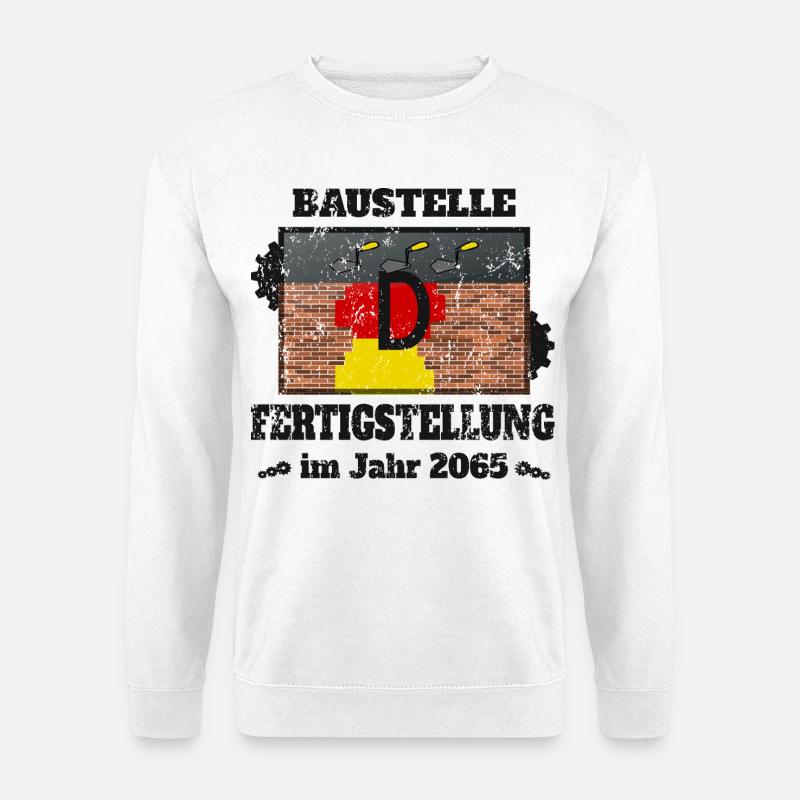 Baustelle Deutschland - Unisex Pullover - Weiß