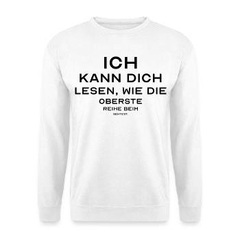Blackout Minimalism – Edgy & Timeless - Unisex Sweatshirt - white - Front