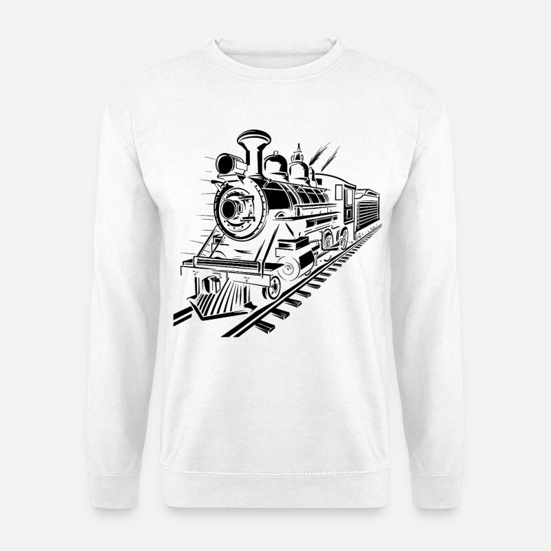 Eisenbahn - Unisex Pullover - Weiß