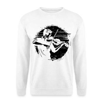 Violinist Drawing - Unisex Sweatshirt - white - Front