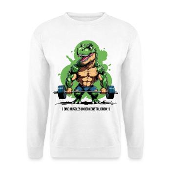 Dino muscles in development - Unisex Sweatshirt - white - Front