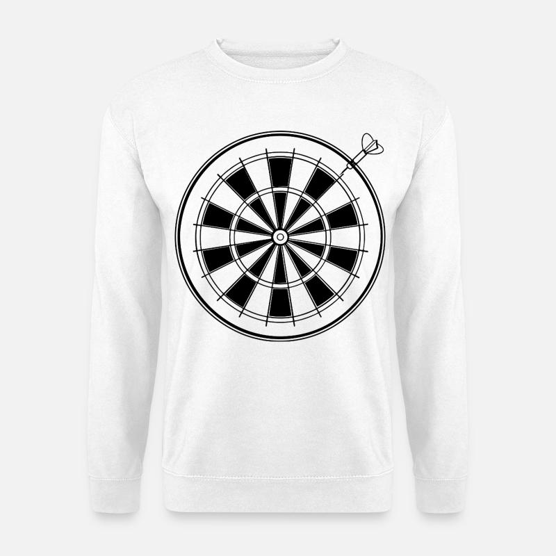 Dart Zeichnung - Unisex Pullover - Weiß