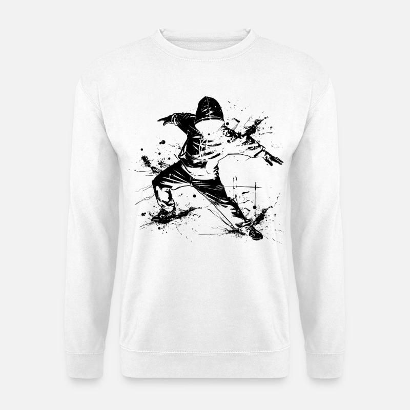 Breakdancer Graffiti - Unisex Sweatshirt - white