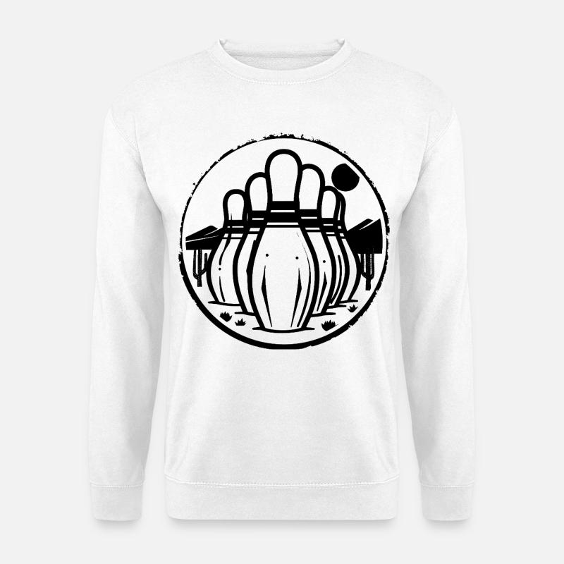 Bowling Symbol - Unisex Pullover - Weiß