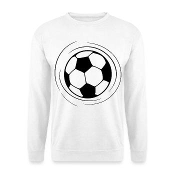 Dessin au trait de football - Sweat-shirt Unisexe - blanc - Devant