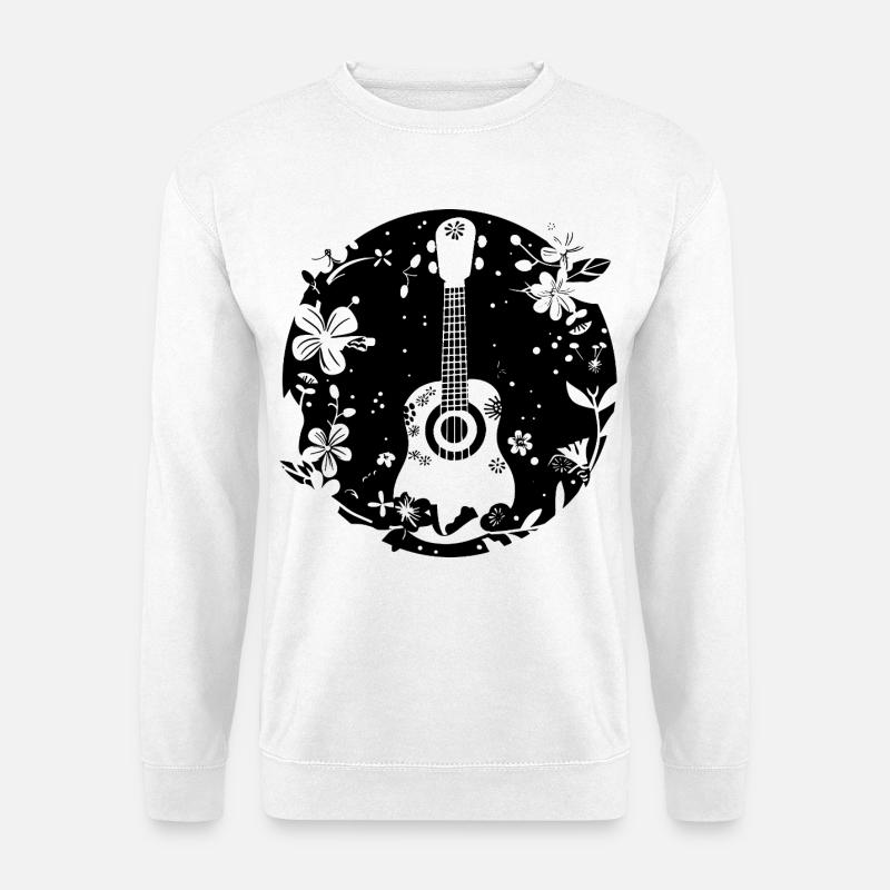 Ukulele Comic Style - Unisex Sweatshirt - white