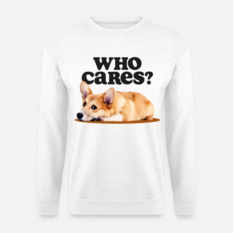 Corgi Apathy Club - Unisex Pullover - Weiß
