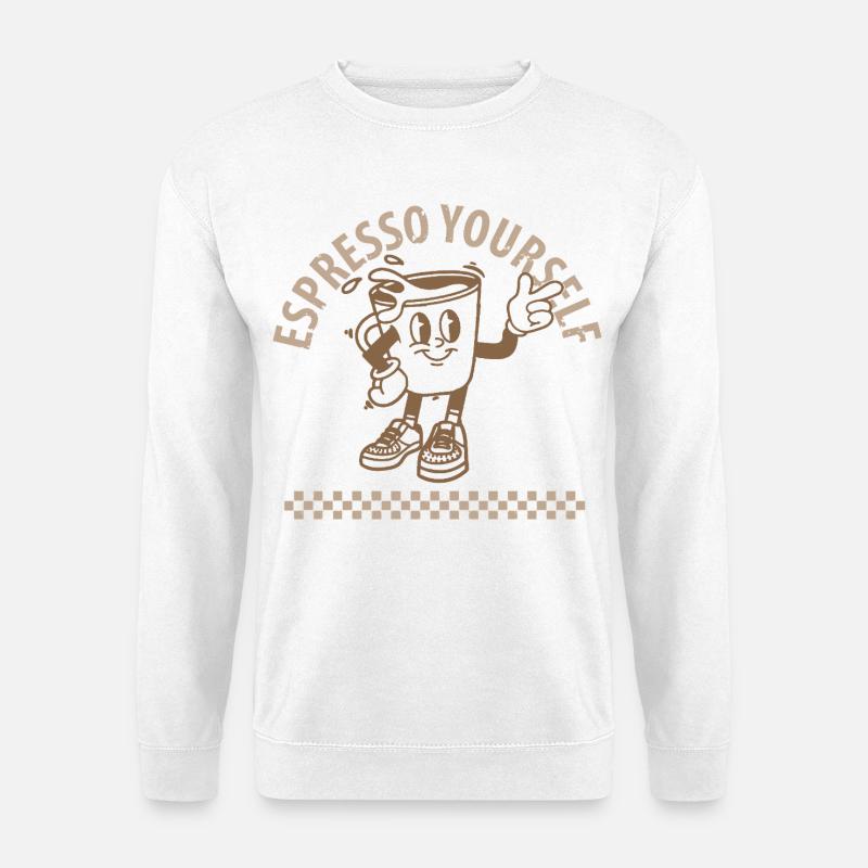 Espresso Yourself Coffee - Unisex Pullover - Weiß