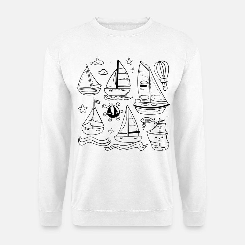 Sailing Comic Style - Unisex Sweatshirt - white