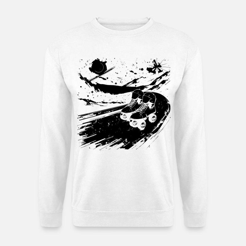 Roller Skating Drawing - Unisex Sweatshirt - white