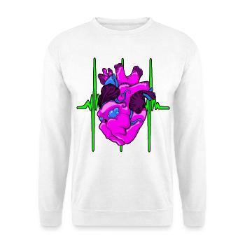 Beastly Beat - Unisex Pullover - Weiß - Vorne
