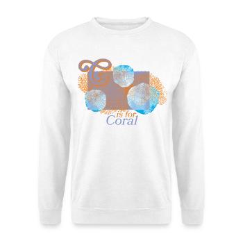 Coral magic in focus - Unisex Sweatshirt - white - Front