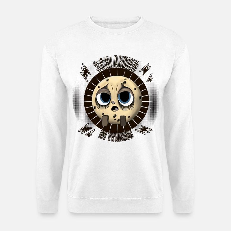 Schlafdieb? Schon in Ausbildung! - Unisex Pullover - Weiß