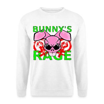 Raging Bunny - Unisex Sweatshirt - white - Front