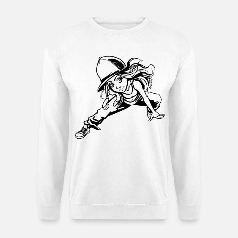 Breakdance Mädchen - Unisex Pullover - Weiß