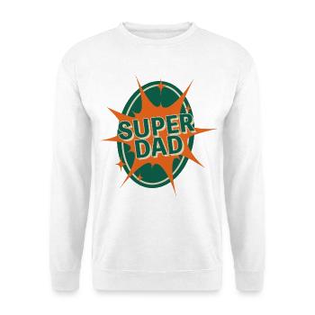 Super Dad Comic Style Design - Unisex Sweatshirt - white - Front