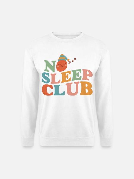 No Sleep Club Eltern-Edition - Unisex Pullover - Weiß