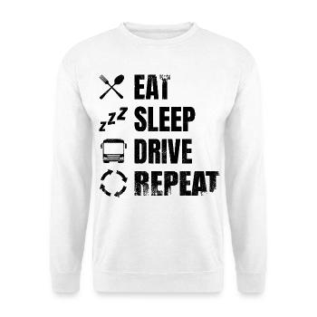 Bus Driver Timetable - Unisex Sweatshirt - white - Front