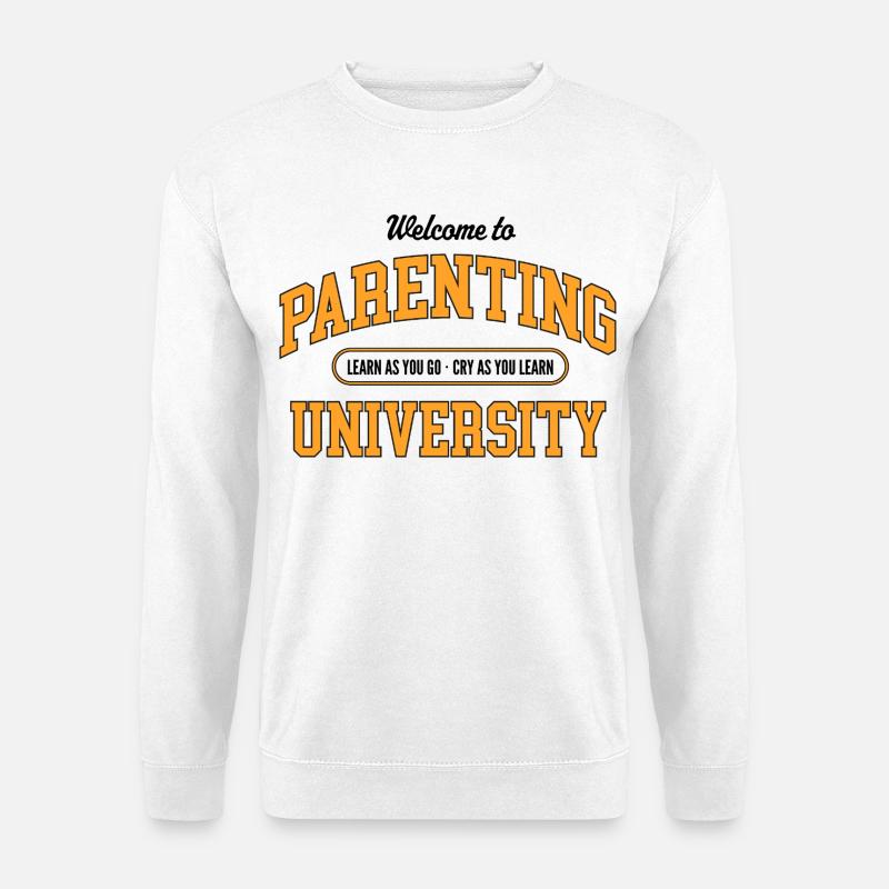 Parenting University College Style - Unisex Pullover - Weiß