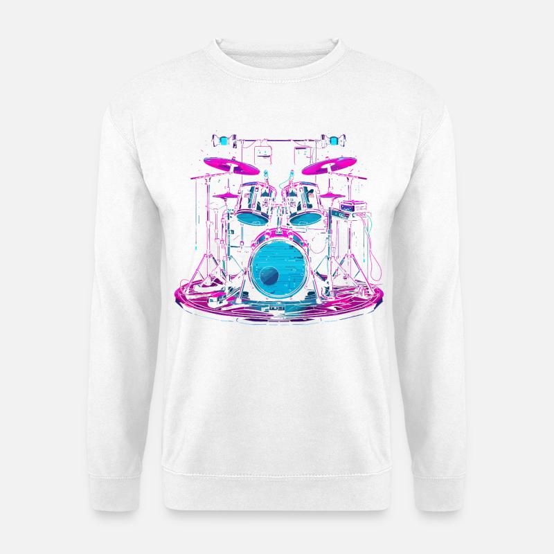 Drums Graphics - Unisex Sweatshirt - white