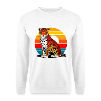Jaguar on the beach - Unisex Sweatshirt - white - Front