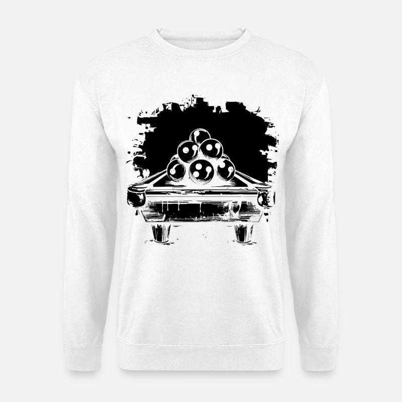 Billard Comic Look - Unisex Pullover - Weiß