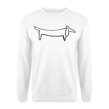 Hund - Unisex Pullover - Weiß - Vorne