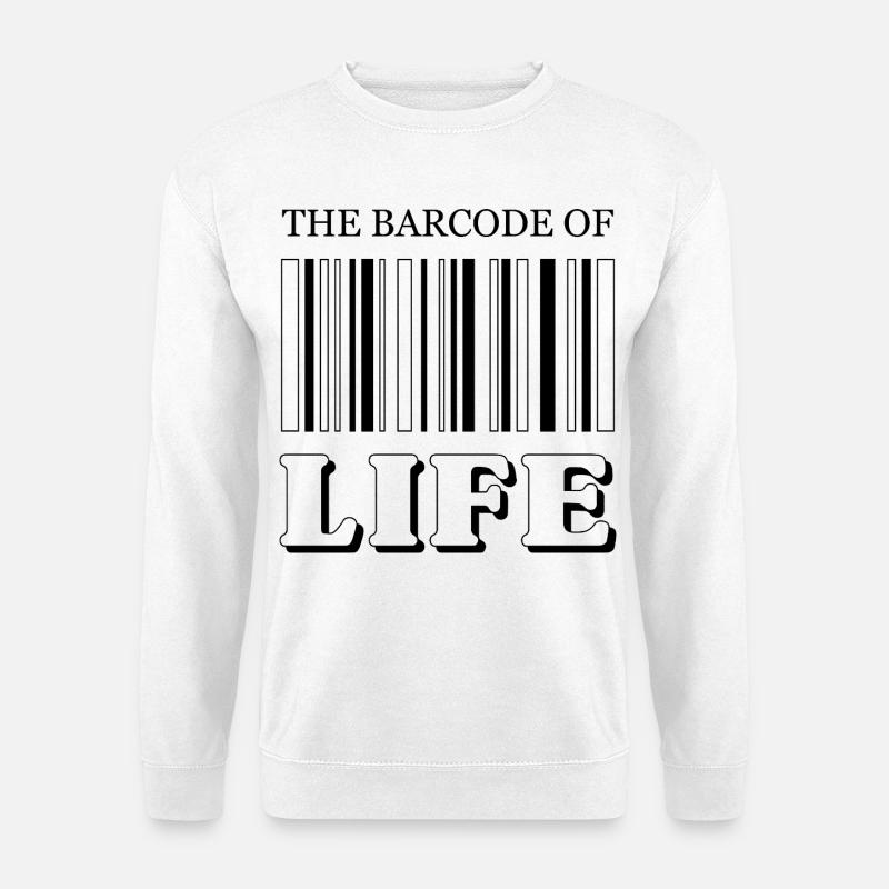 The Barcode of Life / Der Strichcode des Lebens - Unisex Pullover - Weiß