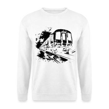 Zug Farbkleckse - Unisex Pullover - Weiß - Vorne