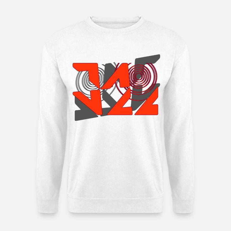 Jazz Graffiti Pattern - Unisex Sweatshirt - white