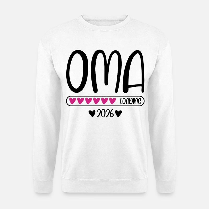 Oma 2026 loading - Unisex Pullover - Weiß