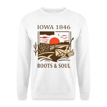 Cultivateur. Racines et âme - Sweat-shirt Unisexe - blanc - Devant