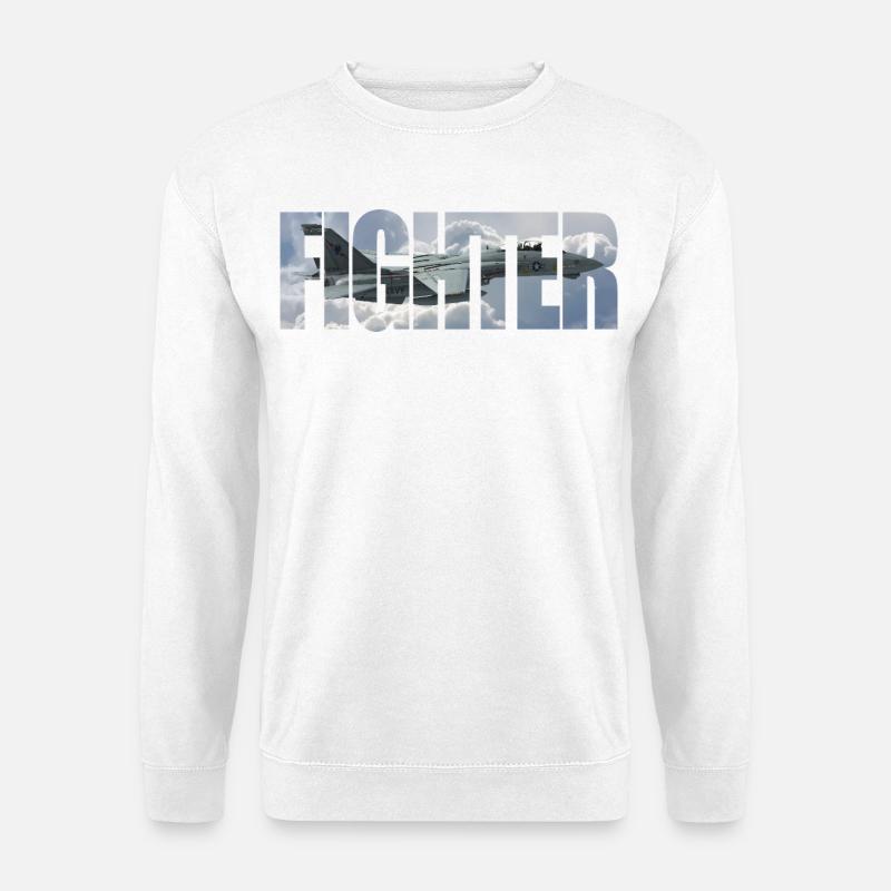 Fighter F-14 Tomcat - Unisex Pullover - Weiß