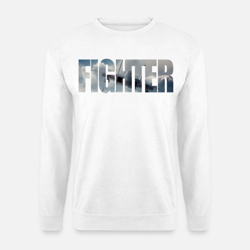 Fighter F-15 Eagle - Unisex Pullover - Weiß
