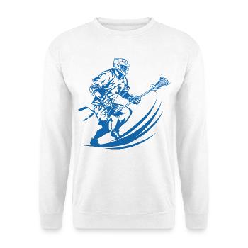 Lacrosse Player Graphics - Unisex Sweatshirt - white - Front